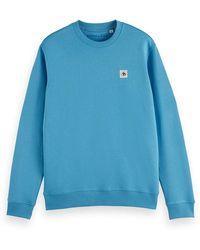 Scotch & Soda - Essential Badge Crew Sweat Sweatshirt - Lyst
