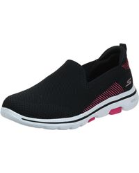 skechers black go walk 5 prized trainers