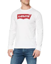 Levi's - Longsleeve Standard Graphic Tee T-Shirt White - Lyst