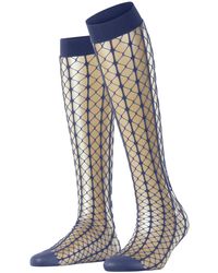 FALKE - Kniestrümpfe Paradise Net W Kh transparent gemustert 1 Paar - Lyst