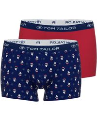 Tom Tailor - Boxershorts dunkelblau/rot/weiß 5 - Lyst