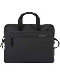 Calvin Klein - Rubberized Slim Conv Laptop Bag Computer - Lyst