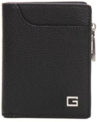 Guess - Black Leather Wallet Card Holder - Lyst