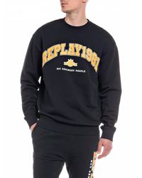 Replay - Sweatshirt aus 100% Baumwolle - Lyst