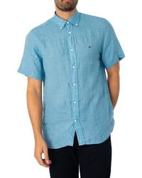 Tommy Hilfiger - Pigment Dyed Linen RF Shirt S/S MW0MW35207 Freizeithemden - Lyst