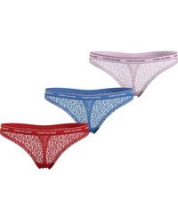 Tommy Hilfiger - 3er Pack Strings Premium Essential Tangas - Lyst