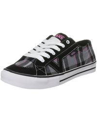 Vans - Tory Canvas Core Plaid Black/viola Trainer Vxfql6r 8.5 Uk - Lyst