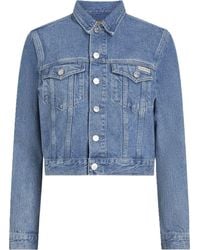 Calvin Klein - Jeans J20j224542 Trucker Jacket J20j224542 Cropped 90's Denim Jacket Denim - Lyst