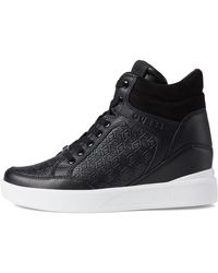 Guess - Blairin Logo Hidden Wedge Lace-up Sneakers - Lyst