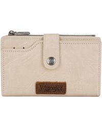 Wrangler - Portafoglio da donna Porta carte bifold con tasca con cerniera pochette da donna - Lyst