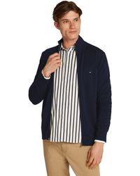 Tommy Hilfiger - Pull avec Fermeture Éclair Essential Cotton Zip Thru Col Montant - Lyst