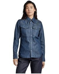 G-Star - Premium 70'S Slim Denim Hemd - Lyst