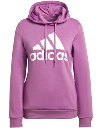 adidas - W Bl FL Hd Sweatshirt - Lyst