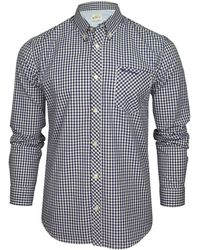 Ben Sherman - Camicia a Quadri con Colletto a Bottone per Uomo - Lyst