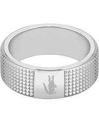 Lacoste - Men's Stencil Collection Ring Stainless Steel - 2040195j - Lyst