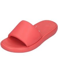 Fitflop - Iqushion D-luxe Padded Leather Slides Sandals - Lyst