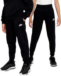 Nike - Fd3008-010 K Nsw Club Flc JGGR Lbr Pants Black/white Size M - Lyst