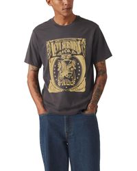 Levi's - Uomo Klassisches T-Shirt mit Grafik Brin Music Insipred Phantom Black L - Lyst
