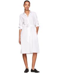Tommy Hilfiger - Mujer ESSENTIAL KNEE SHIRT DRESS Th Optic White 32 - Lyst