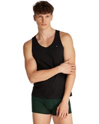 Tommy Hilfiger - Set Van 3 Tanktops Met Ronde Hals Voor - Lyst