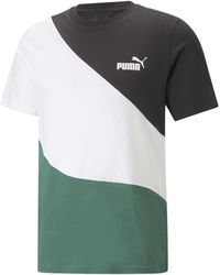 PUMA - Power Cat T-Shirt XXLMyrtle Green - Lyst