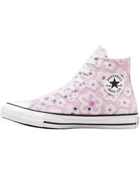 Converse - Sneakers Donna Chuck Taylor all Star Floral Embroidery High Top 40 - Lyst