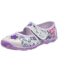 Calvin Klein Beck Zapatillas de Estar por casa para Niñas, Morado (Viola 19), 24 EU