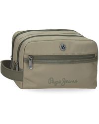 Pepe Jeans - Corin Toiletry Bag Green 26x16x12cm Polyester And Pu By Joumma Bags - Lyst