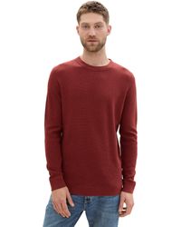 Tom Tailor - Basic Strickpullover aus Baumwolle - Lyst