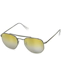 Ray-Ban RAYBAN 0RB3648 004/I3 54 Occhiali da Sole, Grigio (Gunmetal/Brown Mirror Silver), Unisex-Adulto - Marrone
