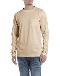 Replay - Men's Long-sleeved Shirt With Chest Pocket - Lyst
