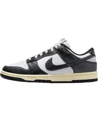 Nike - Wmns Dunk Low Vintage Panda Bianco - Lyst