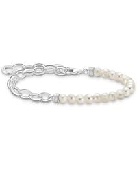 Thomas Sabo - Bracelet With Pearls 925 Sterling Silver A2098-082-14 - Lyst