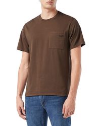 Levi's - Ss Pocket Tee Relaxed Fit T-Shirt Pocket Hot Fudge - Lyst