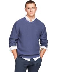 Tommy Hilfiger - Oval Structure Crew Neck Pullovers - Lyst