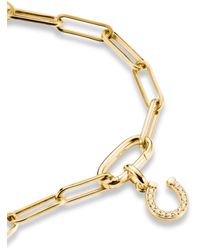 Thomas Sabo - Charm Club Connect Charm-Anhänger Hufeisen mit Steinen 18k Vergoldung Recyceltes 925 Silber CC1280-414-14 - Lyst