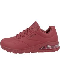Skechers - Skecher Street UNO Stand ON AIR Sneakers Wide FIT Rot - Lyst