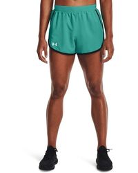 Under Armour - S Fleecey By 2 Shorts Green S - Lyst