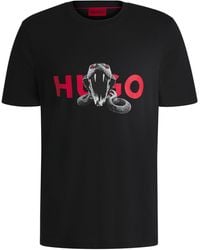 HUGO - Black Men's T-shirts Size M - Lyst