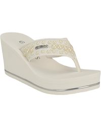 Guess - Silus Wedge Sandal - Lyst