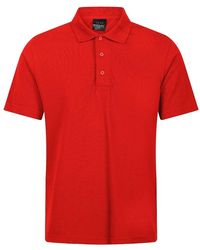 Regatta - Professional S Pro 65/35 Short Sleeve Polo Shirt Classic Red - Lyst