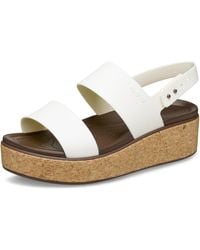 Crocs™ - Brooklyn Cork Low Wedge - Lyst
