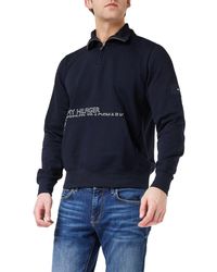 Tommy Hilfiger - Badged Graphic Zip Mock Sweatshirt Half-zip - Lyst