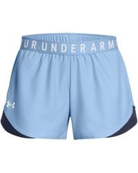 Under Armour - Play Up 3.0 Shorts Für Damen Horizon / Midnight Blaue Marine / Weiß - Lyst