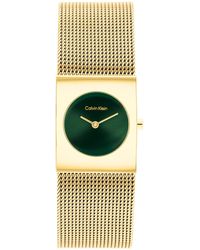 Calvin Klein - Orologio Con Movimento Al Quarzo A Due Lancette da Donna Collezione CK PULSE con Cinturino in Maglia Metallica in - Lyst