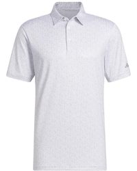 adidas - S Ultimate365 Allover Printed Polo Shirt - Lyst