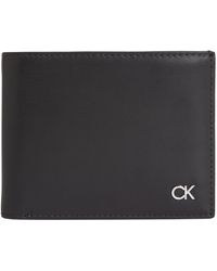Calvin Klein - Metal Bifold 5cc W/coin Wallets - Lyst