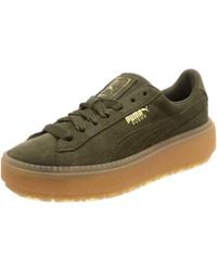 PUMA - Suede Platform Trace Olive Night Velvet Rope - 5 Uk - Lyst