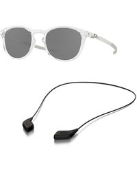 Oakley - Sunglasses Bundle: Oo 9439 943902 Pitchman R Polished Clear Priz Accessory Shiny Black Leash Kit - Lyst