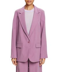 Esprit - Einreihiger Twillblazer - Lyst